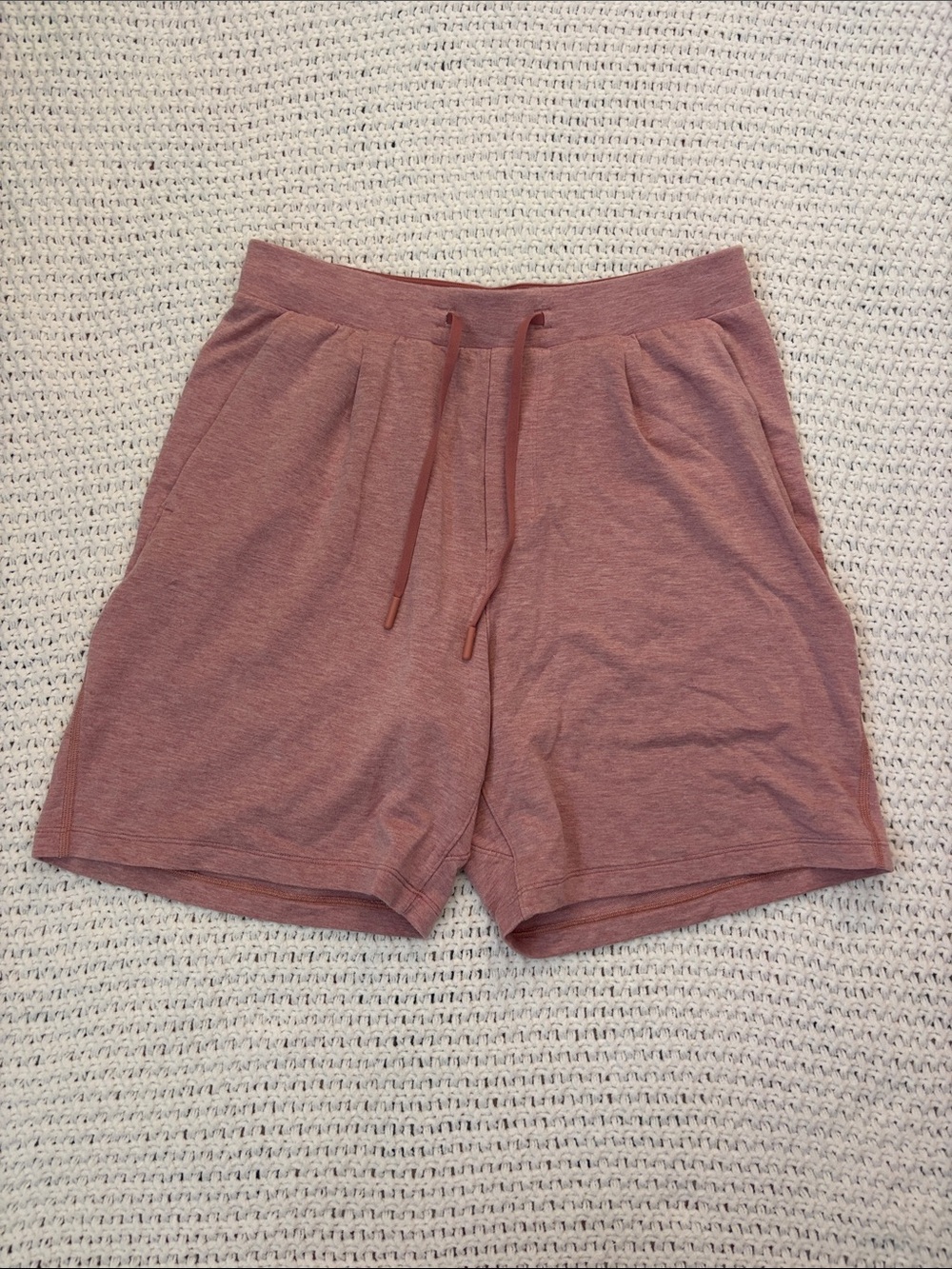 Lululemon Be Calm Relaxed Fit Drawstring Shorts Heathered Dusty Rose